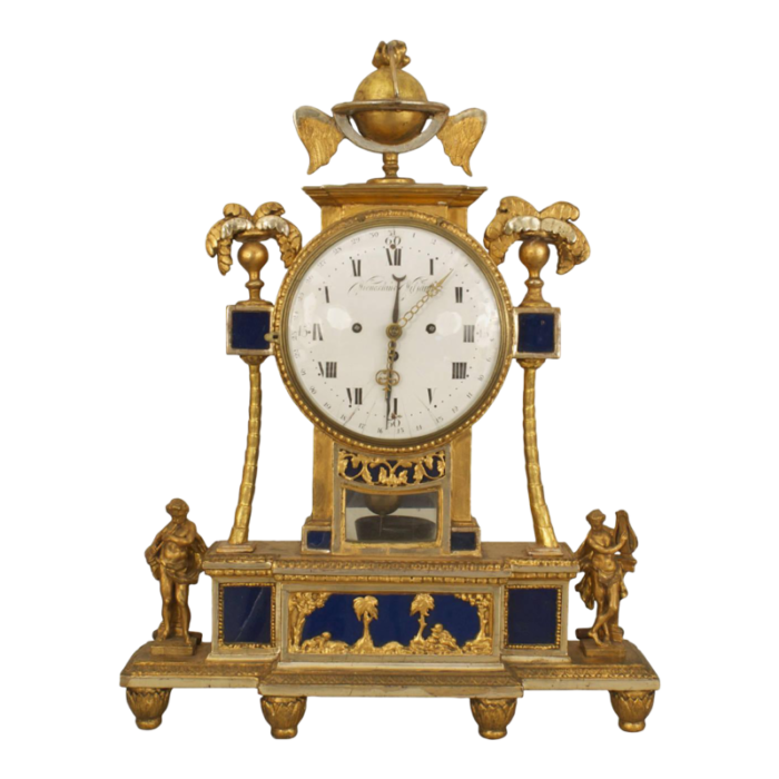 continental austrian gilt mantel clock 4363