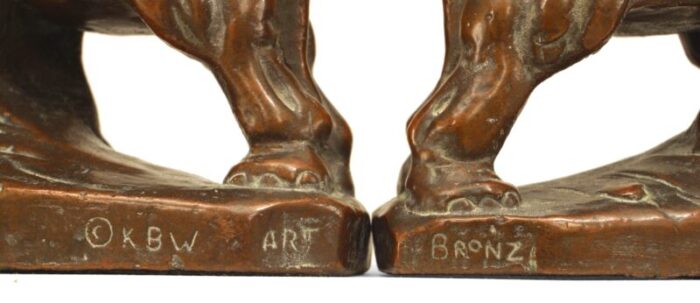 continental patinated copper elephant bookends a pair 4670