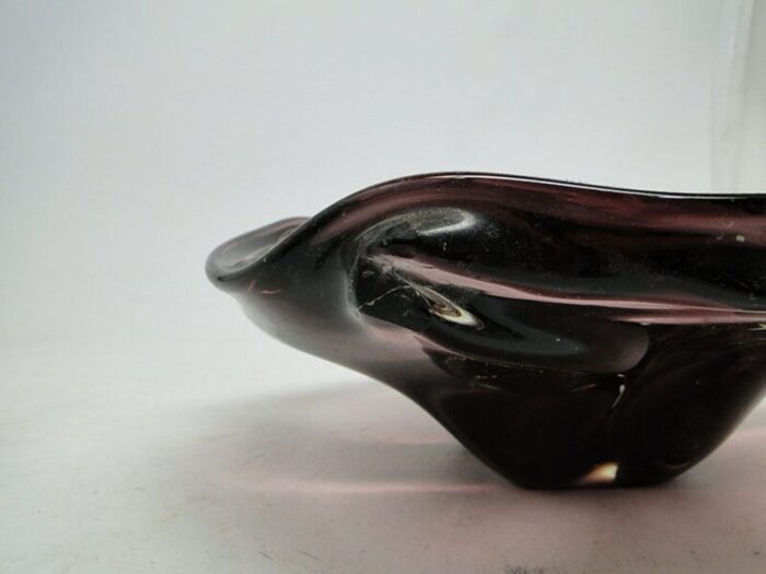 czechoslovakian fruit bowl by j hospodek for chribska sklara 1960s 7