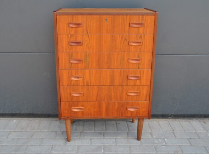 danish teak chest of drawers 1960s 3190