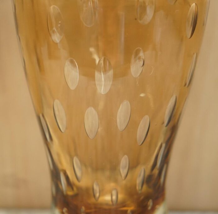 decorative glass vase with air bubble design 14