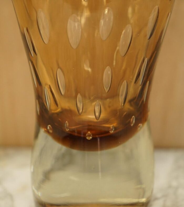 decorative glass vase with air bubble design 15