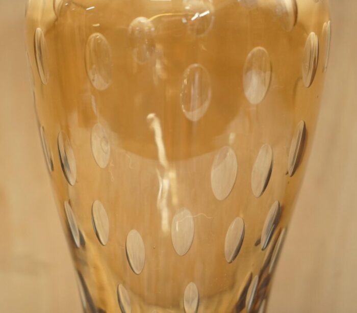 decorative glass vase with air bubble design 17