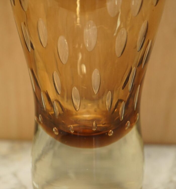 decorative glass vase with air bubble design 18