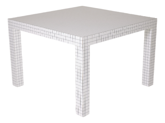 dining table by superstudio for zanotta 0162