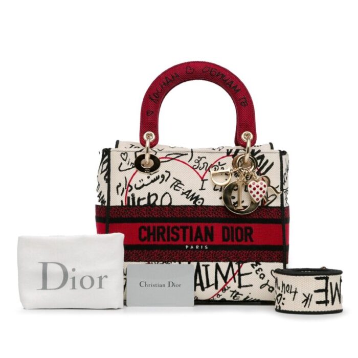 dior medium dioramour graffiti lady d lite red 0575