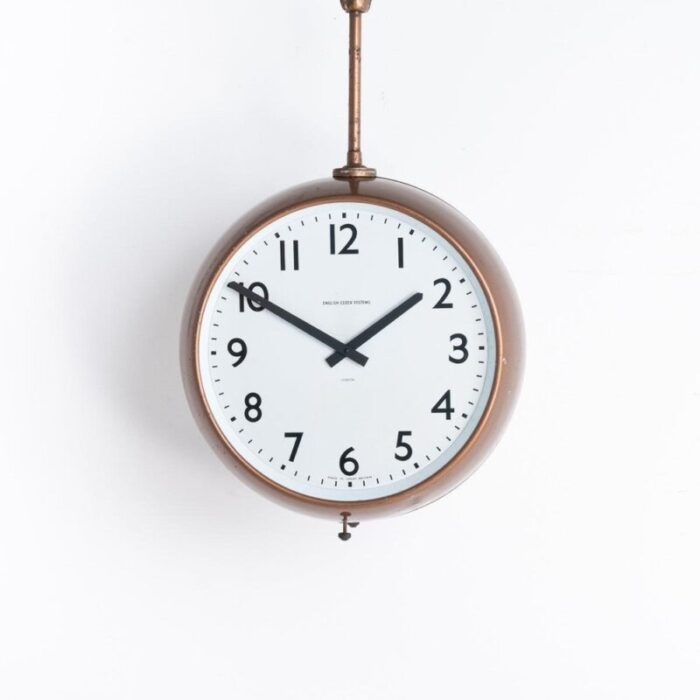 double sided factory clock by english clock systems 1 1