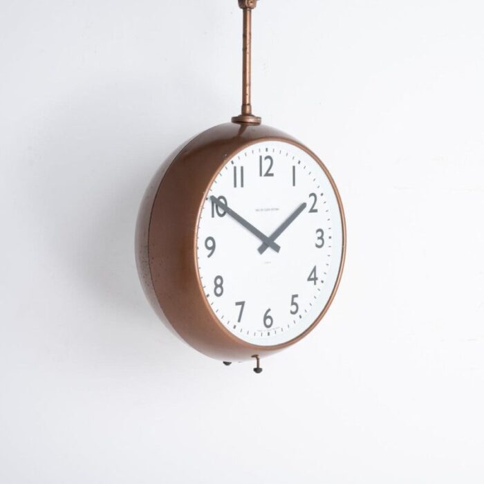 double sided factory clock by english clock systems 8 1