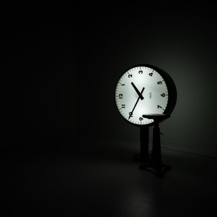 double sided illuminated british rail station clock from gent of leicester 4