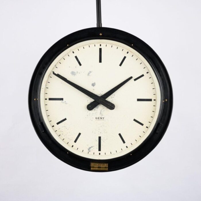 double sided railway platform clock by gents of leicester 3