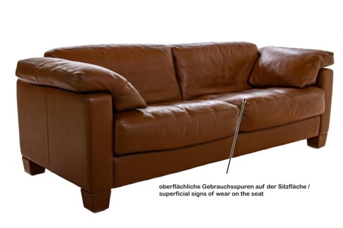 ds 17 cognac leather sofa from de sede 0035