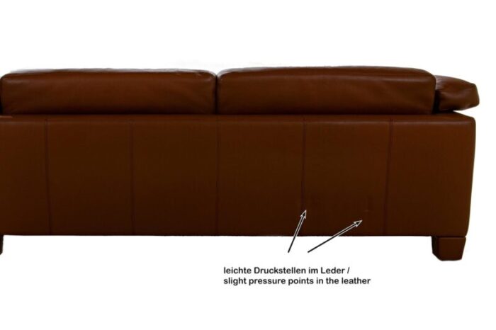 ds 17 cognac leather sofa from de sede 5065