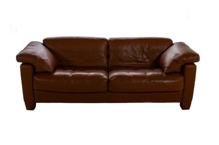 ds 17 cognac leather sofa from de sede 9351