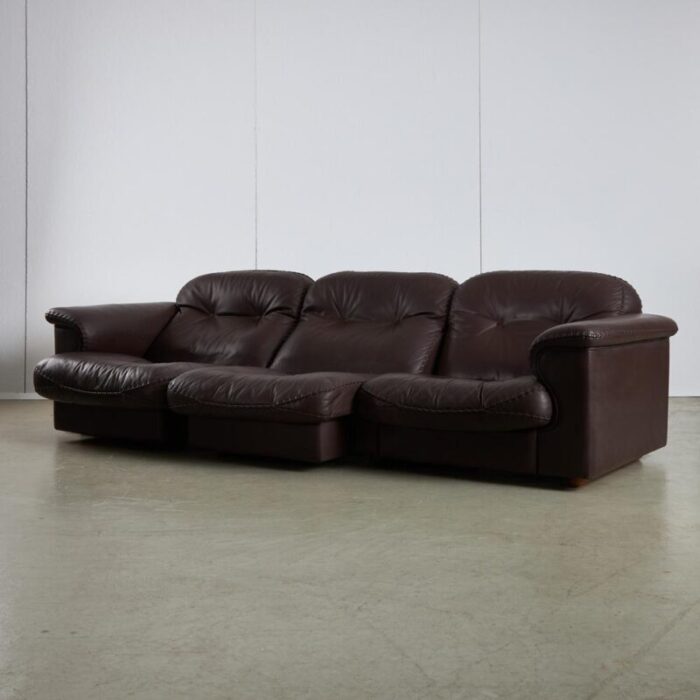 ds101 three seater sofa from de sede 1970s 3864