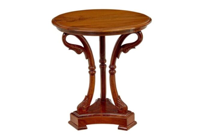 early 20th century carved teak side table 1920s 4250