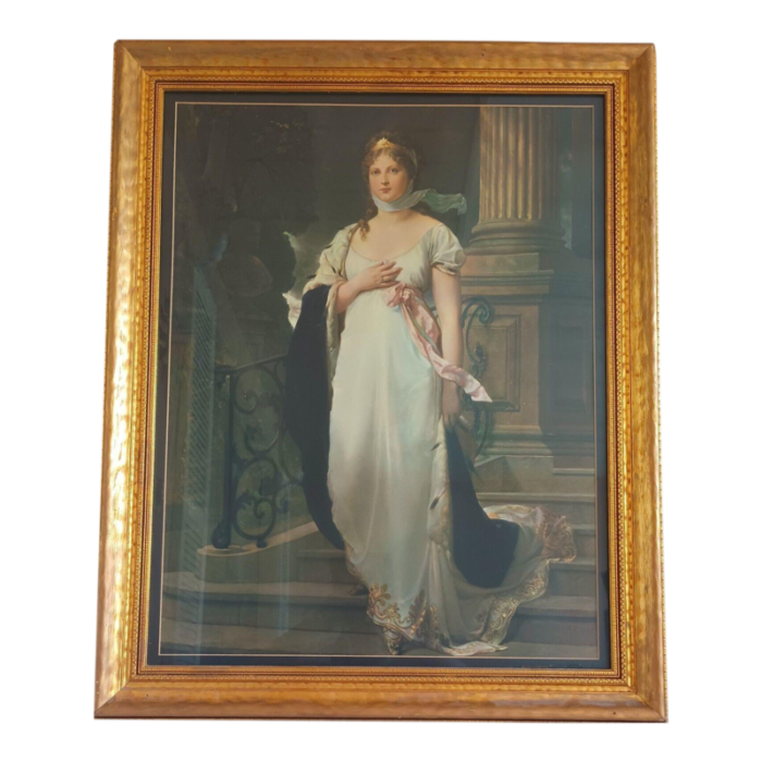 early 20th century litho of queen louise of prussia by gustav richter framed 4601