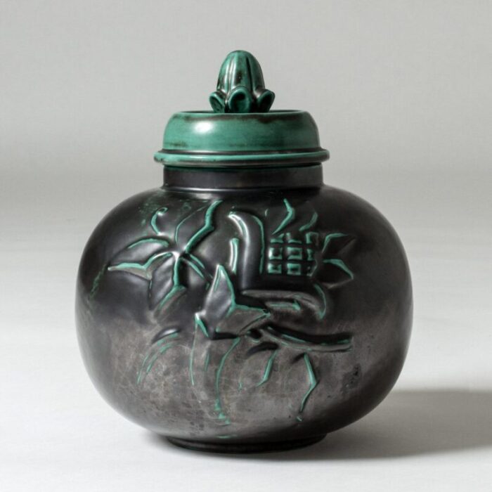 earthenware jar from upsala ekeby 1940s 1