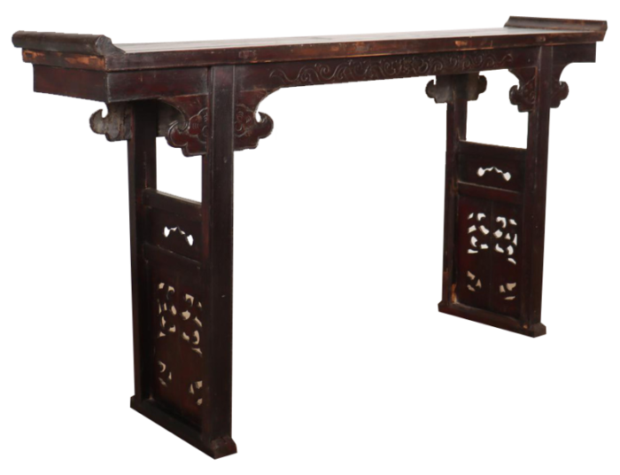 elm chinese console table 1890s 0662