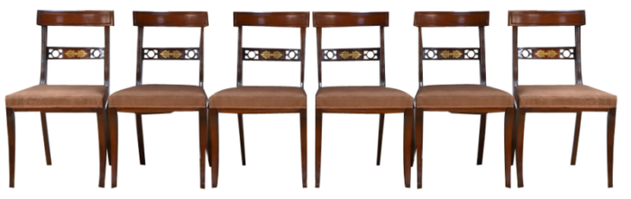 english mahogany chairs and armchairs set set of 8 6190