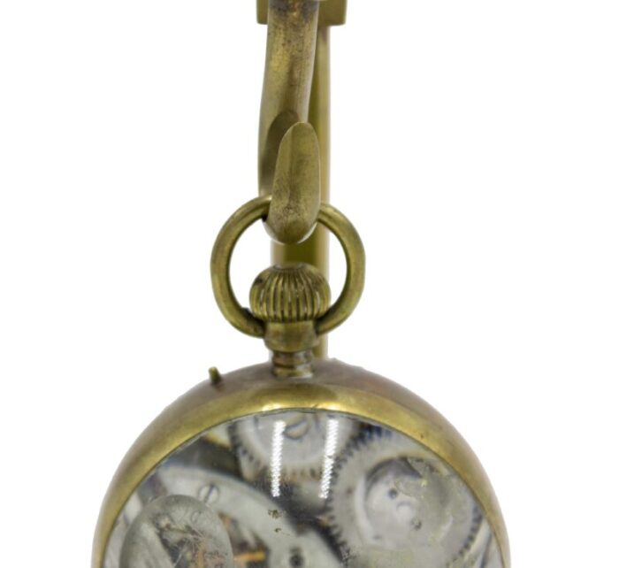 english victorian brass anchor clock 8072