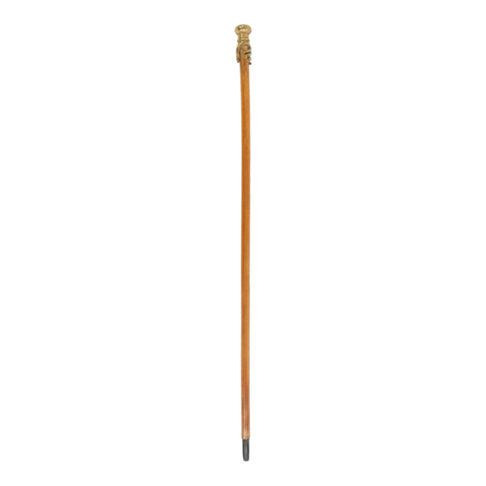 english victorian style wood and bronze cane with hand 2047