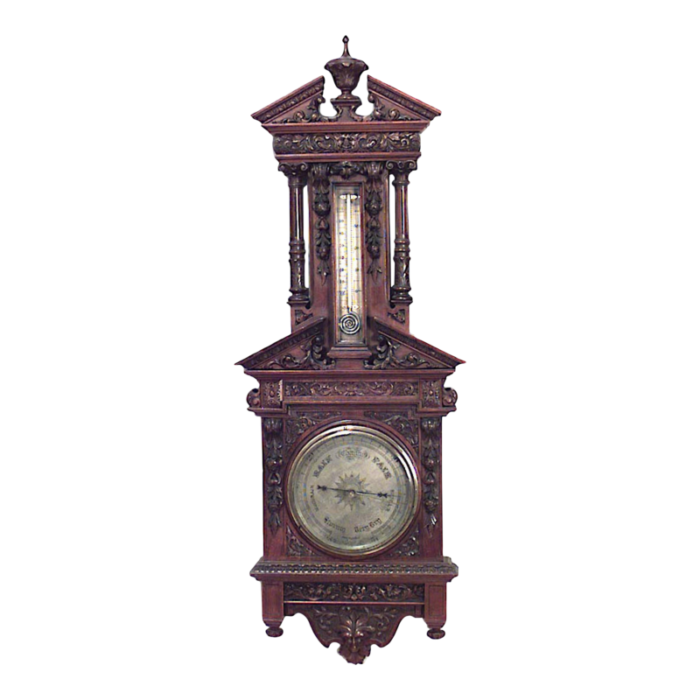 english victorian walnut wall barometer 5428