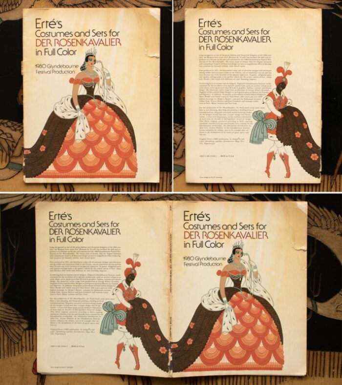 ertes costumes and sets for der rosenkavalier 1980 art book with full color prints for framing 0985