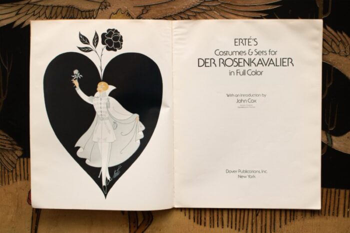 ertes costumes and sets for der rosenkavalier 1980 art book with full color prints for framing 5167