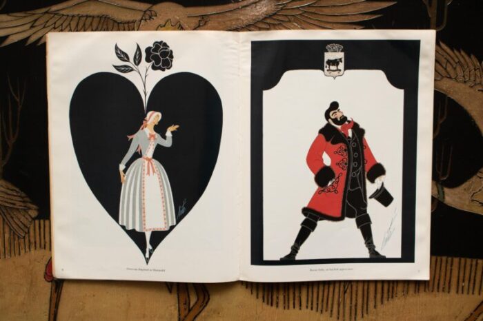 ertes costumes and sets for der rosenkavalier 1980 art book with full color prints for framing 6507