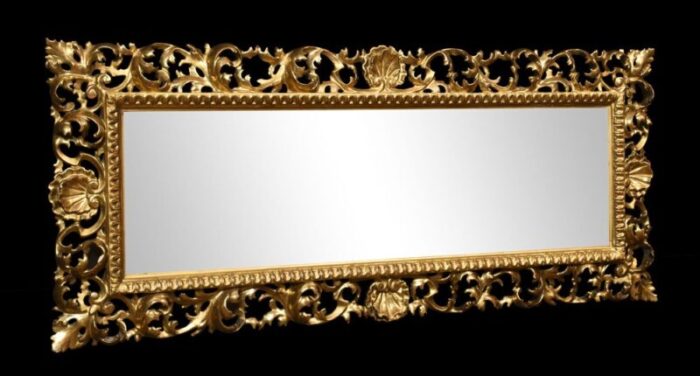 florentine giltwood wall mirror 1890s 2