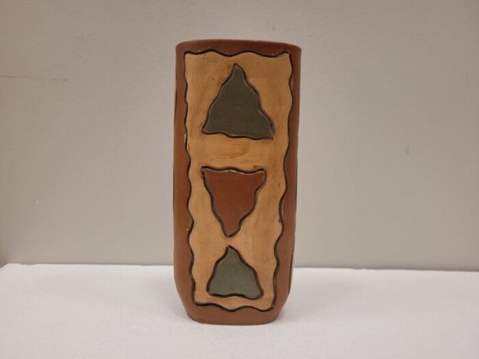 french brown ceramic vase 2