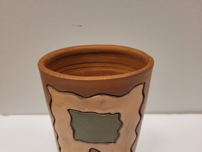 french brown ceramic vase 9