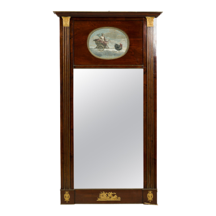 french empire mahogany mirror 2909