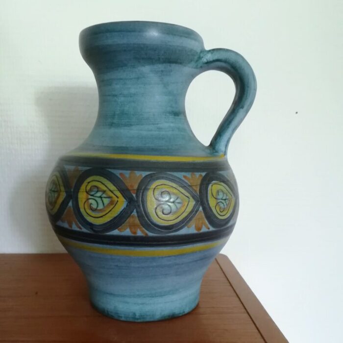 french f2 ceramic vase by jean de lespinasse 1960s 15