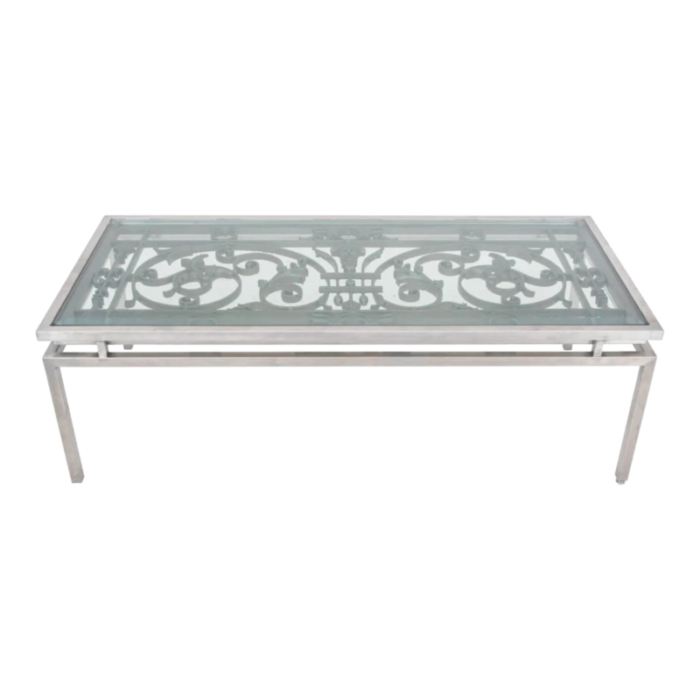 french iron balcony coffee table 7109