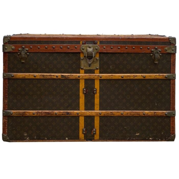 french louis vuitton for arthur gilmore classic monogram canvas steamer trunk 3725