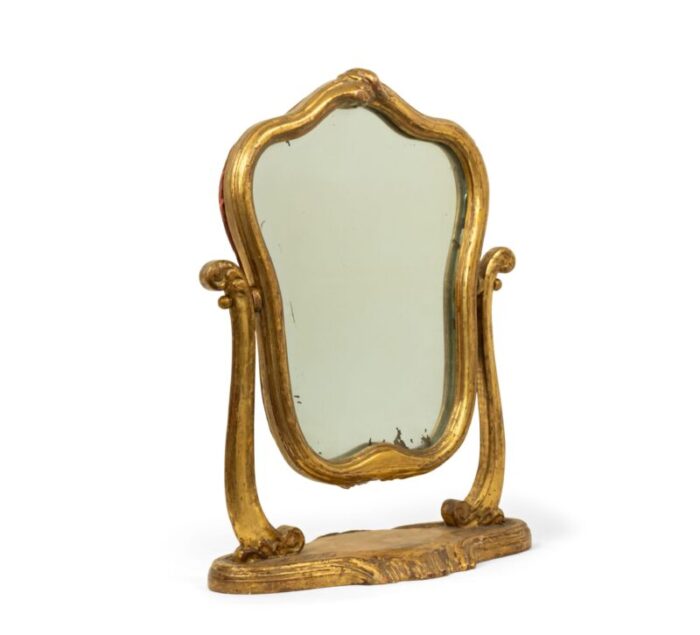 french louis xv style gilt wood dressing table vanity mirror 1298