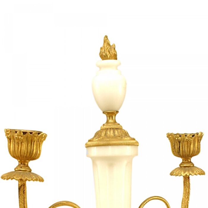 french marble and gilt bronze candelabras a pair 8315