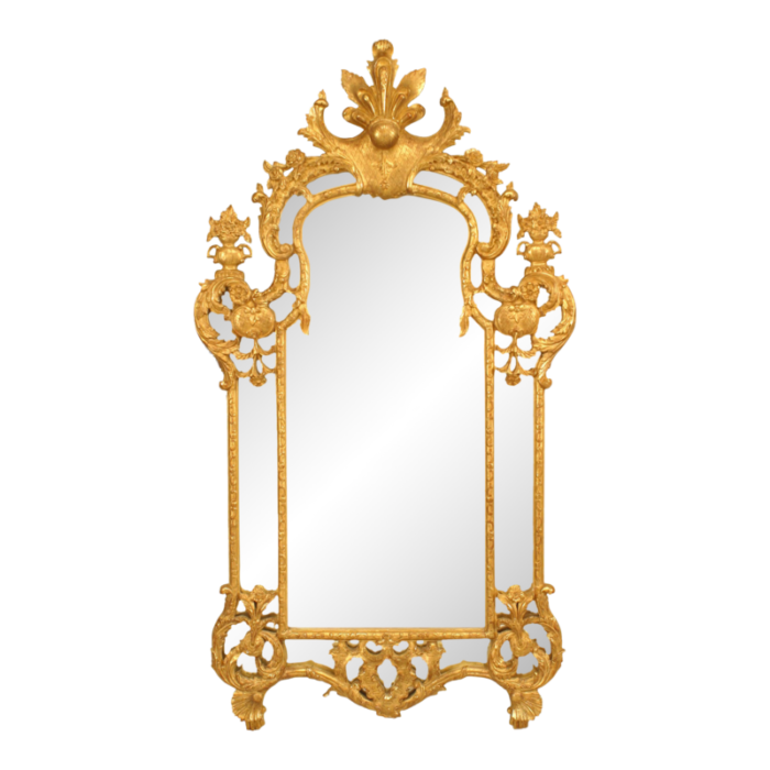 french regency style carved giltwood wall mirror 3318