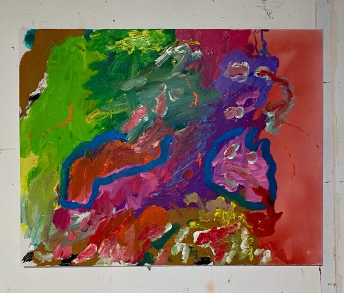 gauthier bruel exaltation no4 acrylic on canvas 2024 9188