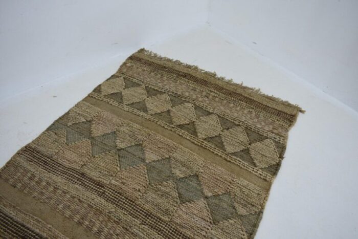 geometric abstract design rug 1950s 2