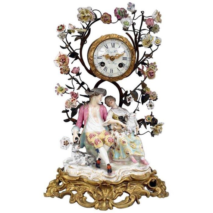 german meissen porcelain clock 6673