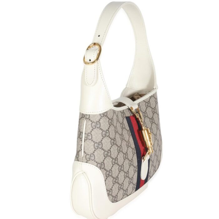 gucci mystic white gg supreme canvas small jackie 1961 8161