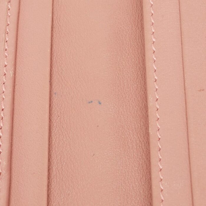 gucci pink microgucissima leather flap continental wallet 5260