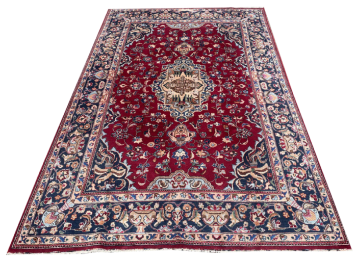 hand knotted kashan rug 9692