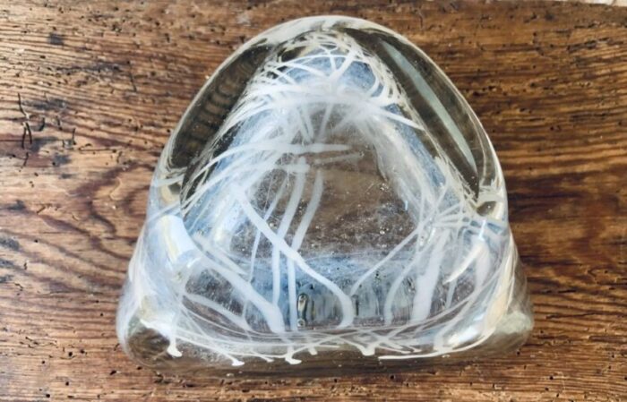 handblown glass bowl or ashtray 1960s 7