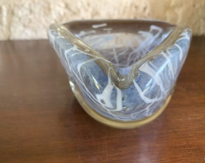 handblown glass bowl or ashtray 1960s 9