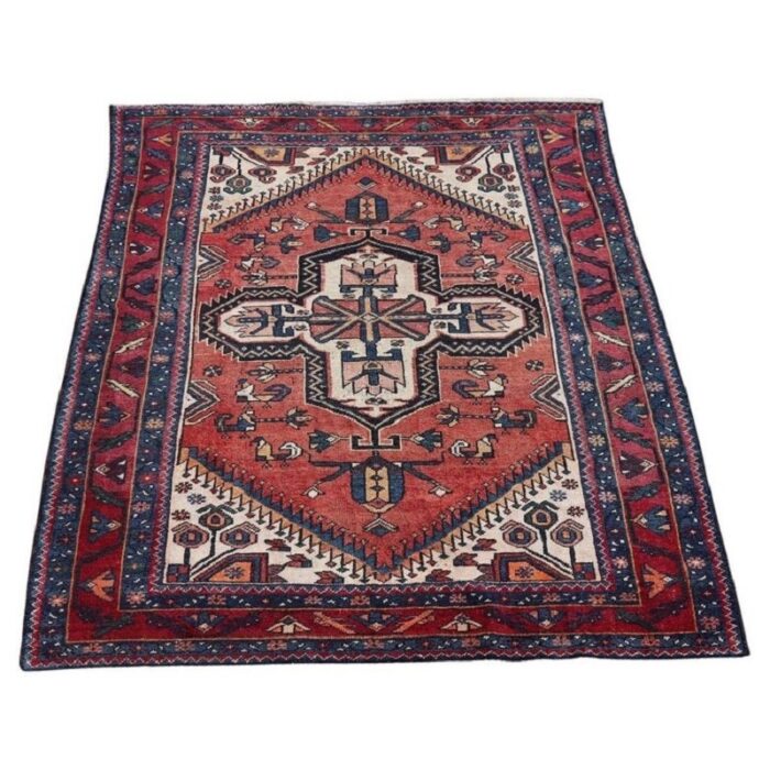 handmade kazak caucasian rug 1930s 1