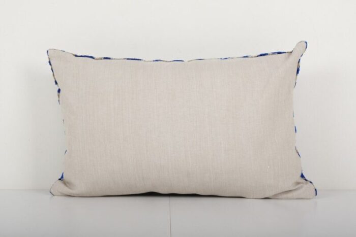 ikat blue cushion cover 2010s 4