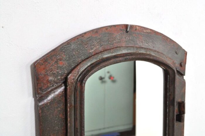 industrial cast iron mirror 1930s 5